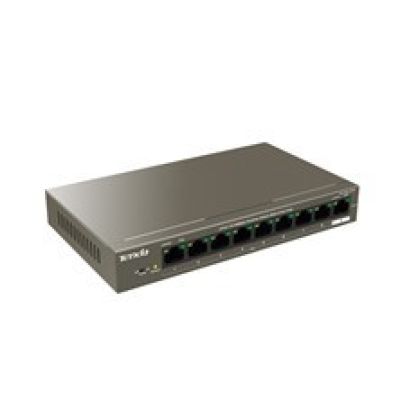 2. Tenda TEF1109P-8-102W Fast Ethernet (10/100) Netzwerkverbindungen unterstützen PoE Metallic