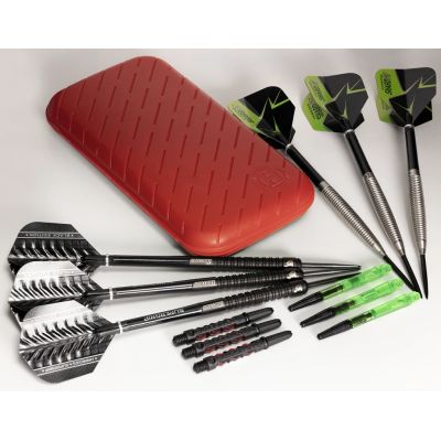 9. Harrows Slimcase 6 Dartkoffer in Rot