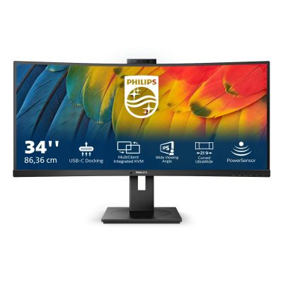 28. Philips 5000 Serie 34B1U5600CH/00 LED-Display 86,4 cm (34") 3440 x 1440 px Wide Quad HD LCD Schwarz