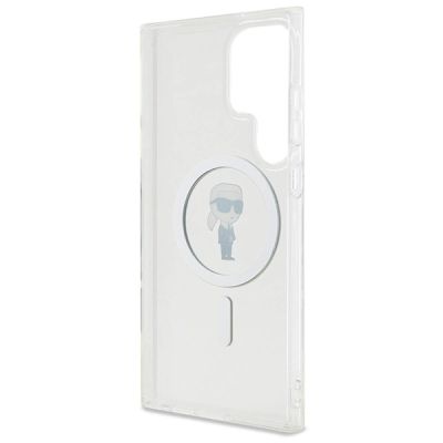 7. Karl Lagerfeld IML Ikonik MagSafe Hülle für Samsung Galaxy S24 Ultra – transparent