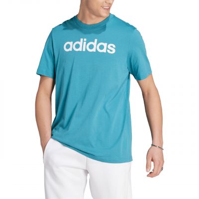4. adidas Essentials Single Jersey Linear Logo-T-Shirt mit Stickerei M IJ8655