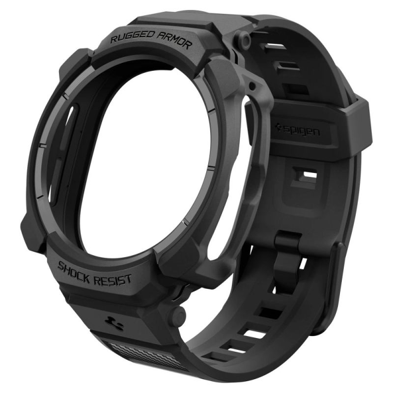2. Spigen Rugged Armor Pro Schutzhülle und Armband für Samsung Galaxy Watch Ultra 2 2026 47 mm – Mattschwarz