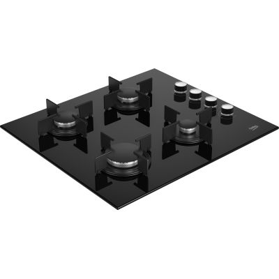 4. Beko HILG64120S Gaskochfeld (4 Kochzonen; schwarz)