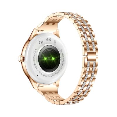 14. VELTORI VT350-1 Damen-Smartwatch mit roségoldenem Armband