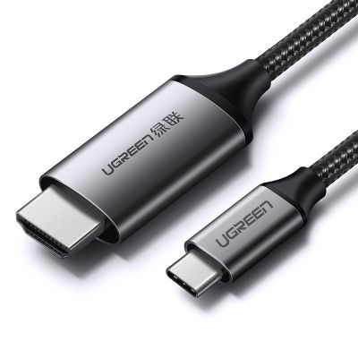 Ugreen Kabel HDMI-Kabel - USB Typ C 4K 60 Hz 1,5 m schwarz-grau (MM142 50570)
