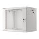 12. Lanberg WF01-6409-10S einteiliger Schrank (9 HE; 500 mm / 600 mm / 450 mm; Wandmontage; Glas; 19 Zoll; grau)