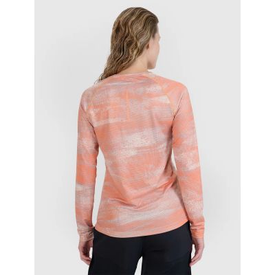 5. Schnelltrocknendes Damen-Radsport-Longsleeve 4F 4FWSS25TFLOF344-70A