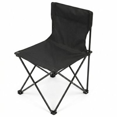 17. Faltbarer Campingstuhl, schwarz, 30 x 30 x 25/47 cm, ENERO CAMP
