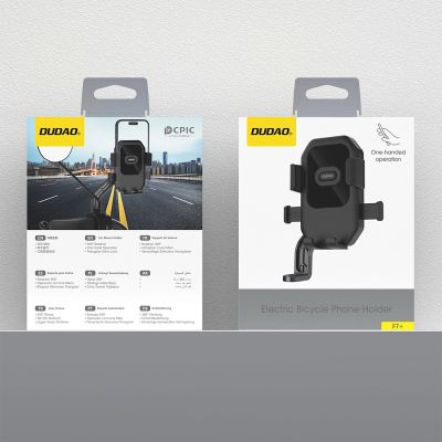 8. Dudao F7+ Halterung für Fahrrad, Motorrad, Roller – schwarz
