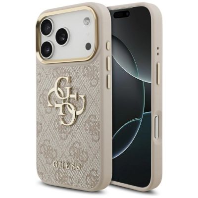 Guess 4G Big 4G Classic Logo Hülle für iPhone 17 Pro - Roségold