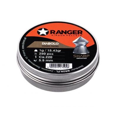 7. 5,5 mm RANGER Diabolo Sharp Point Pellets 250 Stk. 1,00 g