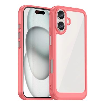 Outer Space Case mit Gelrahmen für iPhone 16 – rot