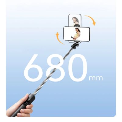 4. Orico SPV68 Selfie-Stick, Mini-Stativ, Bluetooth, 360°-Drehung, 68 cm – Schwarz