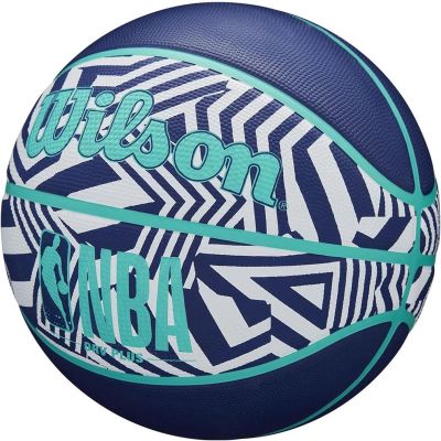4. WILSON NBA DRV PLUS DAZZLE CAMO BSKT INDIGO BASKETBALL GRÖSSE 6