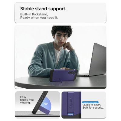 10. Spigen Tough Armor Mag MagSafe Hülle für Samsung Galaxy S26 - Lila