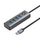 Orico PDD4U-U3 Hub 4x USB-A 3.0 - Grau