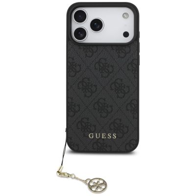 2. Guess 4G Charms Collection MagSafe Hülle für iPhone 17 Pro Max – Schwarz
