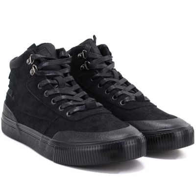 8. Herren-Sneaker mit hohem Schaft, gefüttert, schwarz, Big Star UU174305