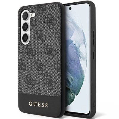 Guess GUHCS23SG4GLGR S23 S911 schwarz/schwarz Hardcase 4G Stripe Collection