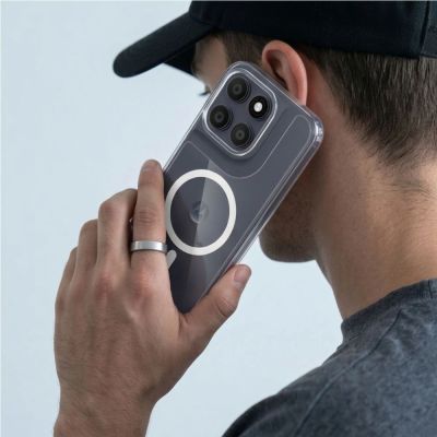 5. Tech-Protect FlexAir Hybrid MagSafe Hülle für Motorola Moto G67 / G77 - Transparent