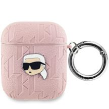 Karl Lagerfeld Monogram Karl Head Case für AirPods 1/2 – Rosa