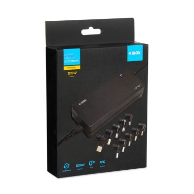 5. Universal-Netzteil für Laptop I-BOX IUZ120WA AUTO, 10 Stecker