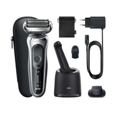Braun Series 7 71-S7200c Folienrasierer/Trimmer, Schwarz/Silber