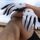 6. Rockbros Sporthandschuhe Frühling-Sommer Größe M - Weiß und Schwarz
