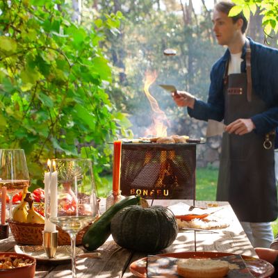 24. Bonfeu Gartenfeuerstelle Bonves 45 Korb schwarz 4502