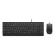 Lenovo Basic | Tastatur- und Maus-Set | Kabelgebunden | US/Euro | Schwarz