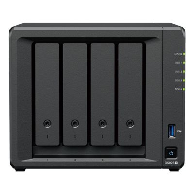 2. Synology DS925+ NAS; Tower; 4x (3,5" SATA HDD); AMD Ryzer V1500B; 4 GB DDR4 ECC SODIMM (max. 32 GB)