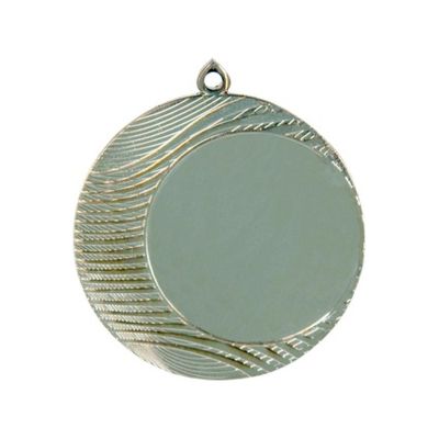 3. Silbermedaille mit Platz für ein 50-mm-Emblem – Stahlmedaille