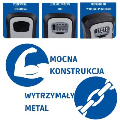 3. Schlüsselsafe mit 4-stelligem Code von Kinzo