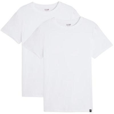 Puma Everyday Rundhals-T-Shirt 2er-Pack Weiß 947245 02