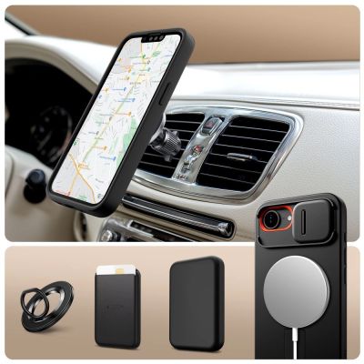 6. Tech-Protect Kevlar Aura MagSafe Hülle für iPhone 16e / 17e - Schwarz
