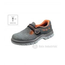 Bata Industrials Riga XW U MLI-B22B3 dunkelgraue Sandalen
