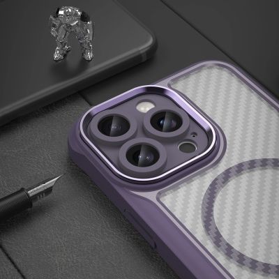 6. Leading Series MagSafe Silikonhülle für iPhone 16 Pro – Lila