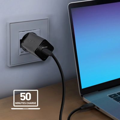 11. SBS TETRGAN1C65W 65-W-GaN-Wandladegerät mit Power Delivery – Schwarz