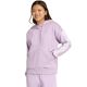 7. Damen adidas Essentials 3-Streifen Fleece-Hoodie mit durchgehendem Reißverschluss Lila JY3080