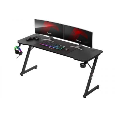 2. Huzaro Hero 4.8 Schwarzer Gaming-Schreibtisch