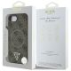 8. Guess 4G Ring Triangle Logo MagSafe iPhone 16e Hülle - Braun