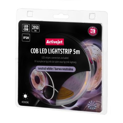 7. LED-COB-Streifen 5 m, neutralweiß, IP20
