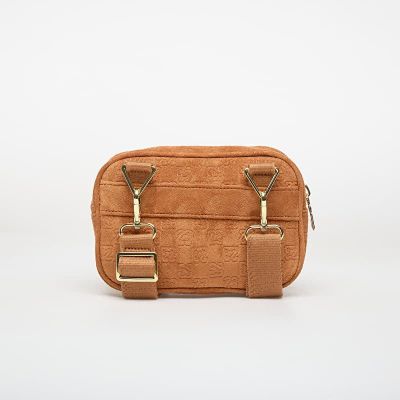 2. Air Jordan Damen-Kameratasche aus Wildleder mit Monogramm, Cognac - MA9207-X6X