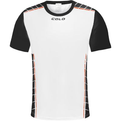 2. Colo Solid M Volleyballshirt, weiß und schwarz