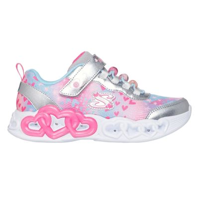 2. Skechers S-Lights Infinite Heart Lights – Heart Jewels 303261L-SMLT Silber/Mehrfarbig
