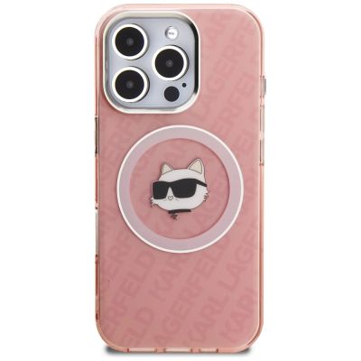 3. Karl Lagerfeld IML Choupette Head Logo MagSafe Hülle für iPhone 16 Pro - Pink