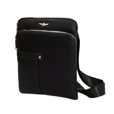Aeronautica Militare Fly Herren-Umhängetasche Messenger Bag Schwarz - AM-392