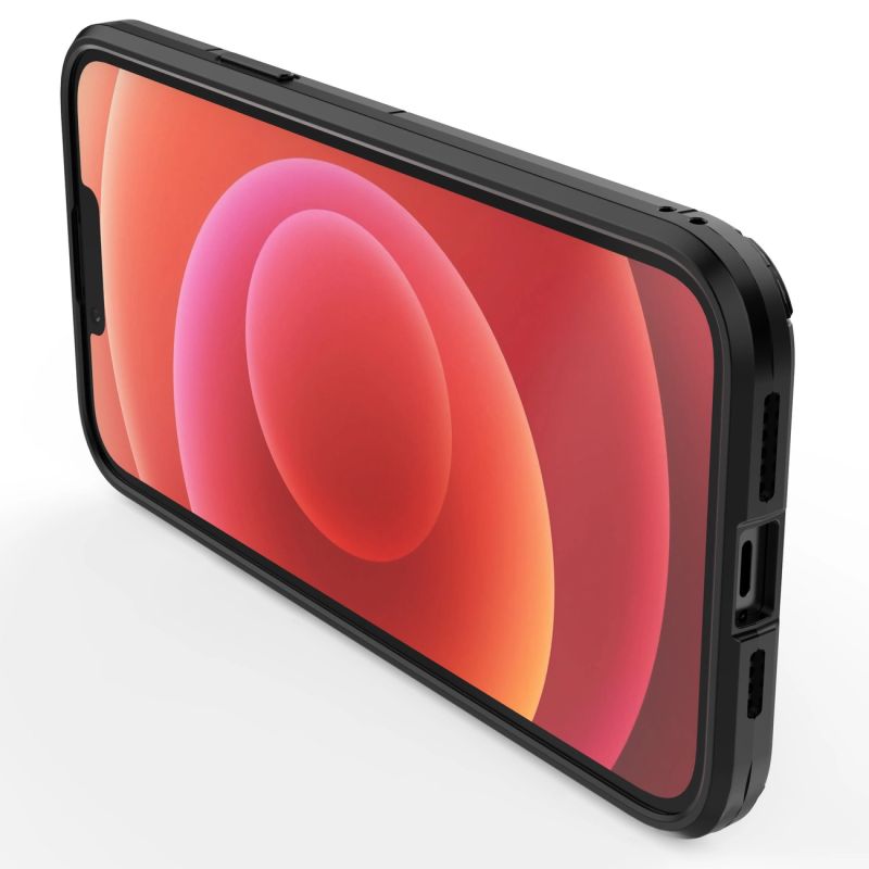 10. Ring Armor Hülle für iPhone 14 Pro Max gepanzerte Hülle magnetischer Haltering schwarz