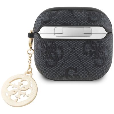 2. Guess 4G Strass Charm Case für AirPods 4 - Schwarz