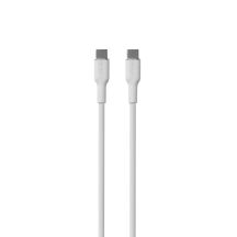 Puro Soft USB-C – USB-C-Kabel 60 W 1,5 m Silikon – Weiß